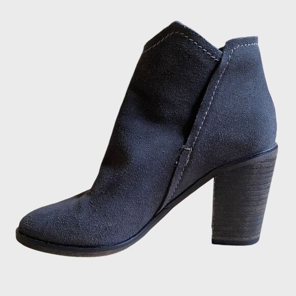 Dolce Vita Shep Suede Booties Women's Size 6 Ankle Slip-on Boots Grey - Picture 9 of 16